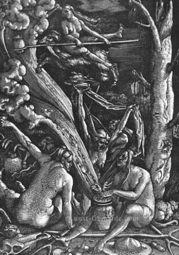 Witches Sabbath Renaissance Maler Hans Baldung Ölgemälde